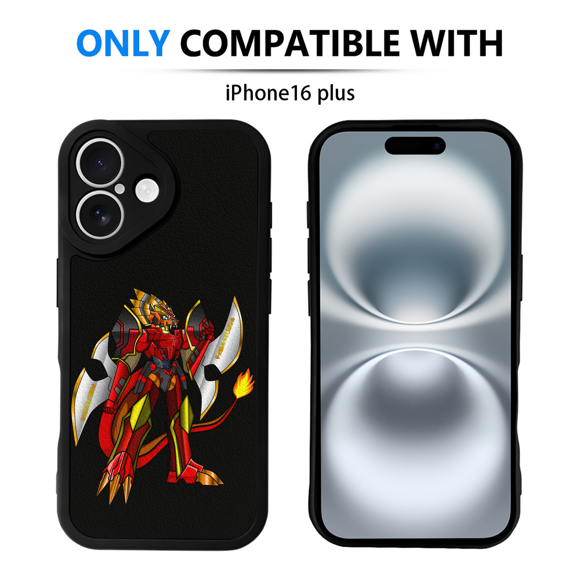 （画像用） Digimon デジタルモンスター/デジモン 【iPhone 16シリーズ対応】シリコンスマホケース（レザー調） 材質：シリコン